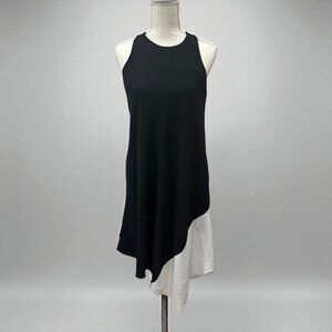 RACHEL RACHEL ROY Black White Asymmetrical Hem Dress Size Small